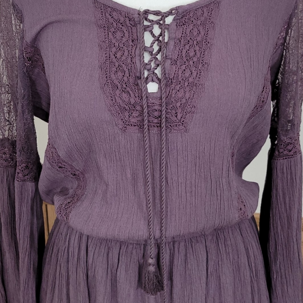 American Eagle Purple Boho Dress